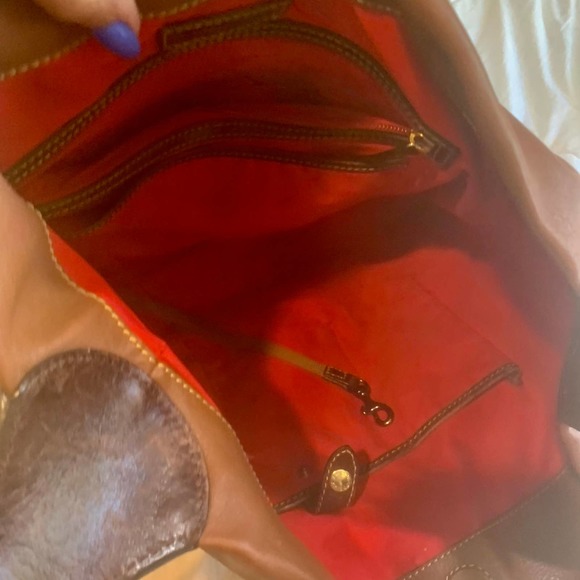 Dooney & Bourke Leather Handbag brown - Picture 5 of 11